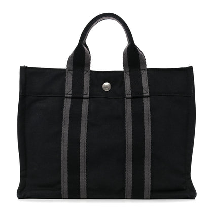Hermes Canvas Herline PM Tote Black 1 of 5