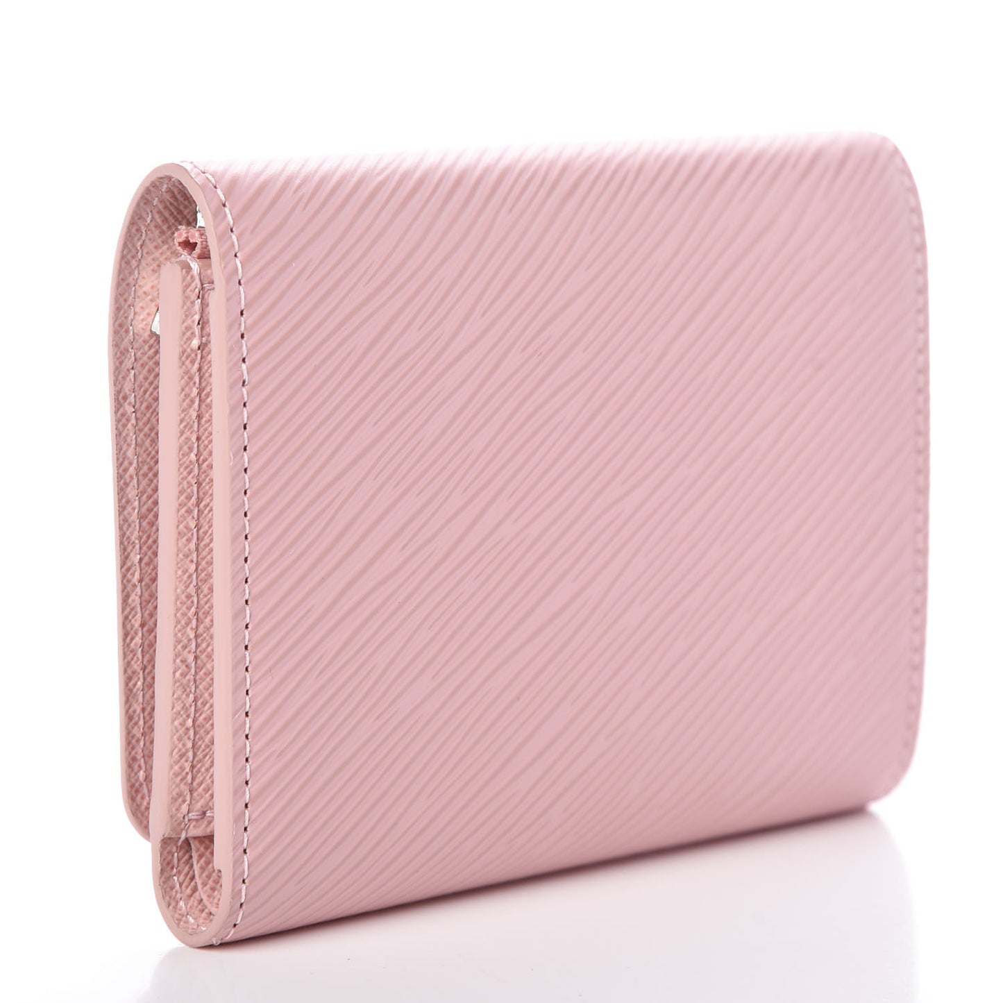 Epi Twist Compact Wallet Rose Ballerine