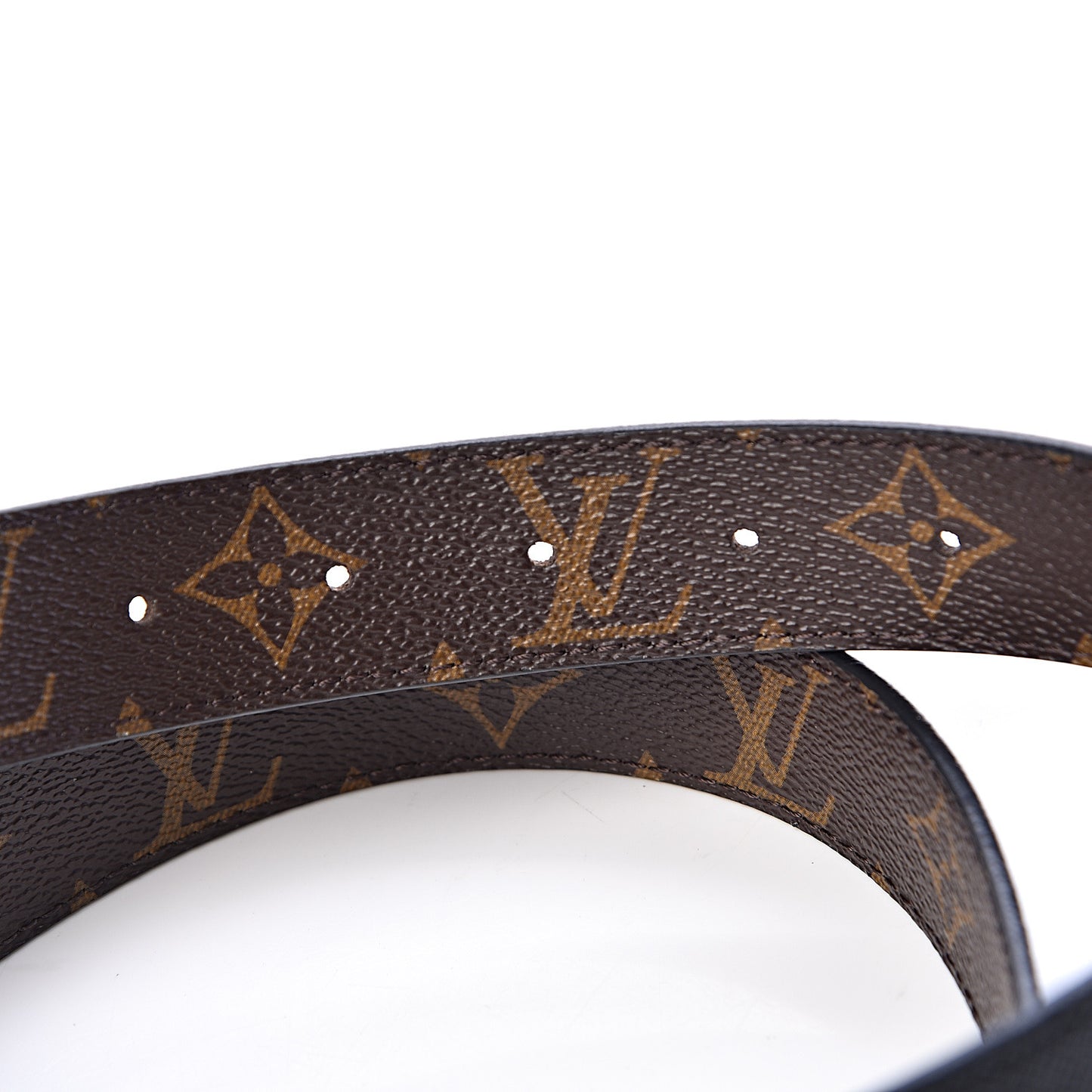 Calfskin Monogram 30mm LV Initiales Reversible Belt 90 36 Black