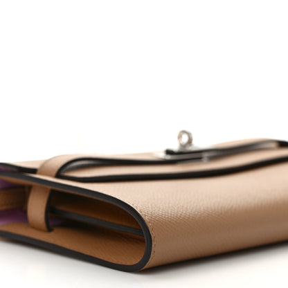 Hermes Epsom Verso Kelly Wallet To Go Chai Mauve Sylvestre 6 of 8