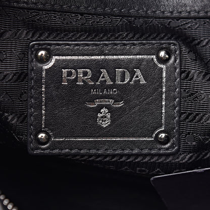 Prada Soft Calf Hobo Black 6 of 14