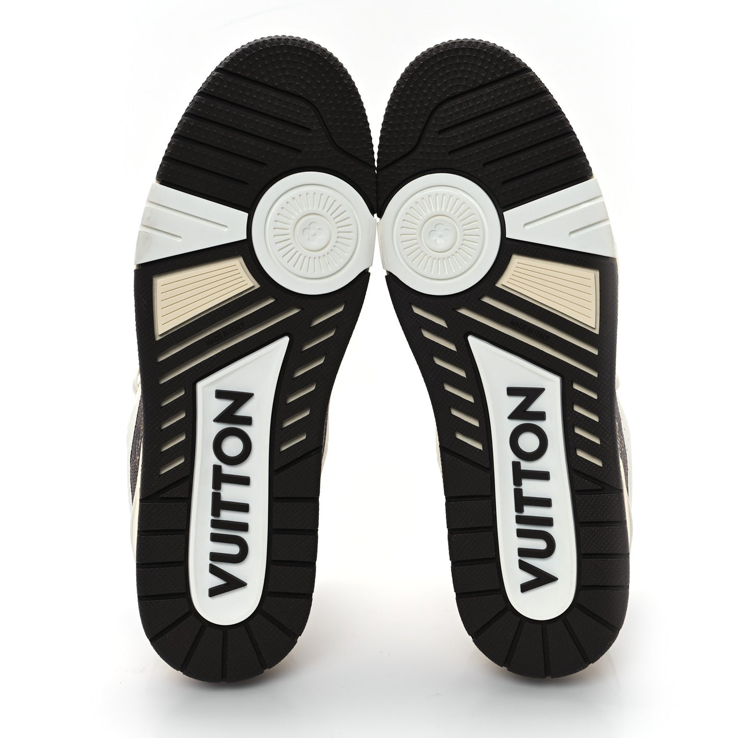 Grained Calfskin Damier Ebene Mens LV Trainer Sneakers 8 Moka Brown