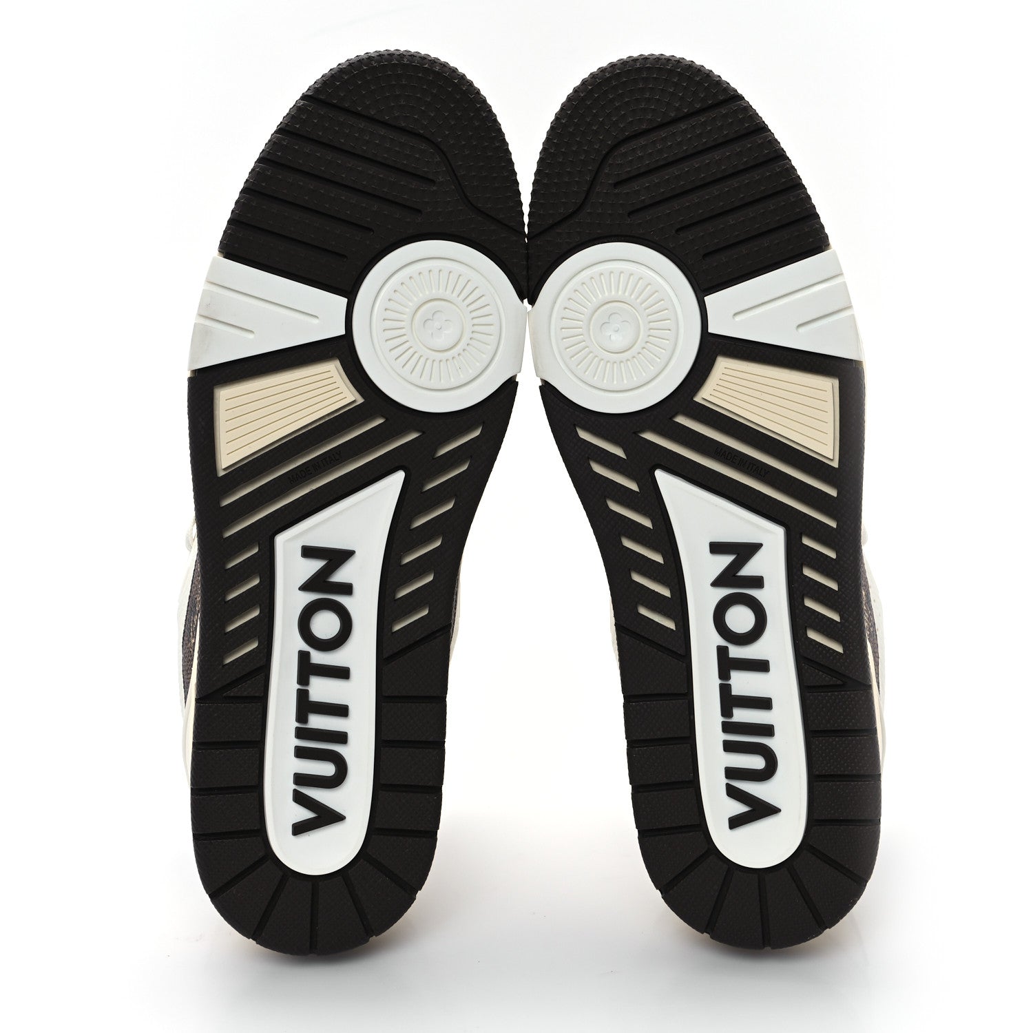 Louis Vuitton Grained Calfskin Damier Ebene Mens LV Trainer Sneakers 8 Moka Brown 6 of 10