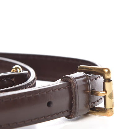 Louis Vuitton Calfskin 12mm Adjustable Shoulder Strap Brown 4 of 4