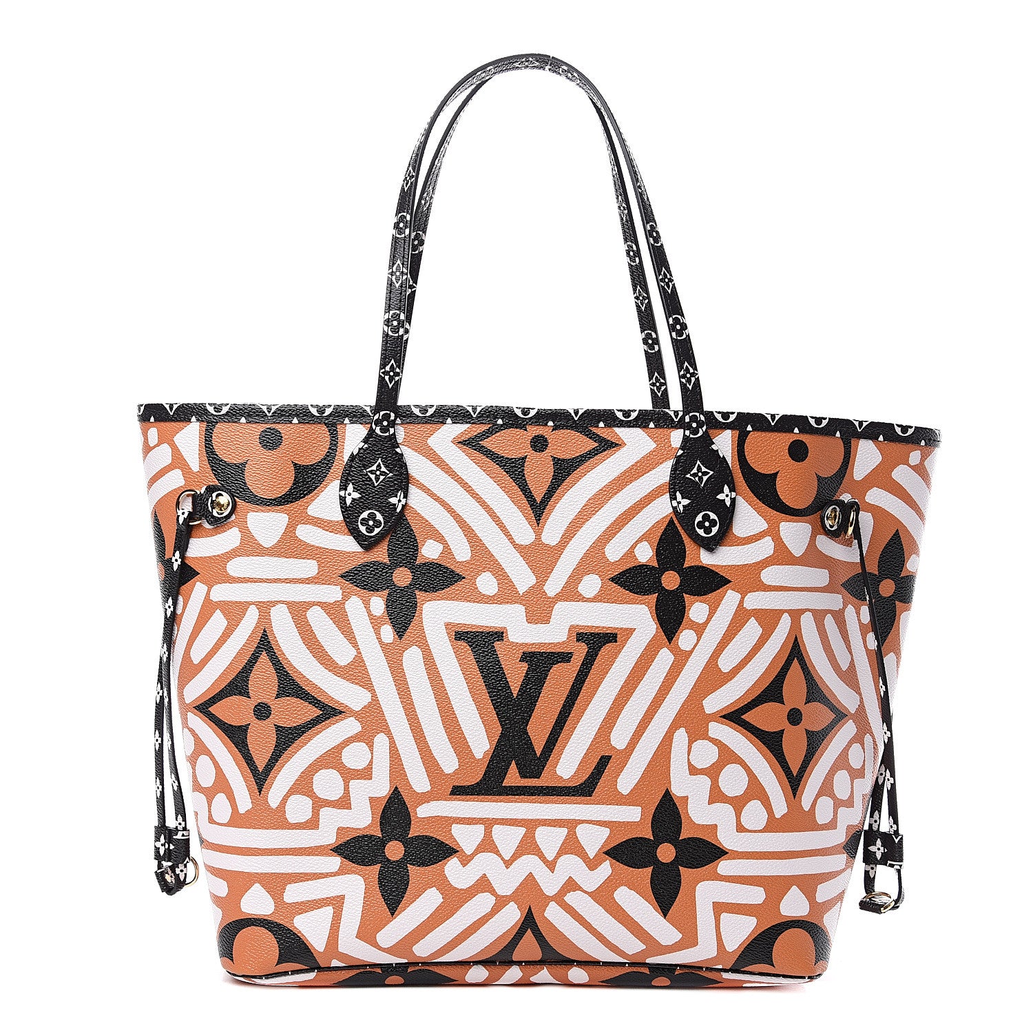 Louis Vuitton Monogram Giant Crafty Neverfull MM Creme Caramel 1 of 8