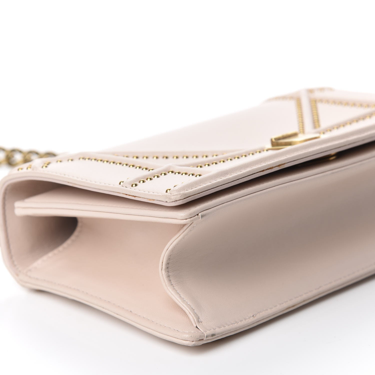 Christian Dior Lambskin Studded Small Diorama Flap Bag Light Pink 6 of 12