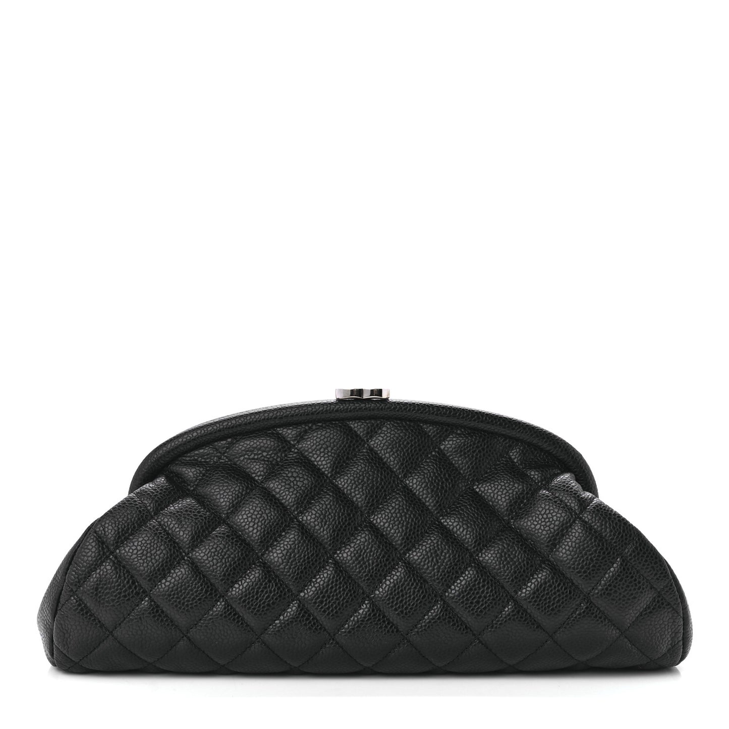 Caviar Quilted Timeless Clutch Black