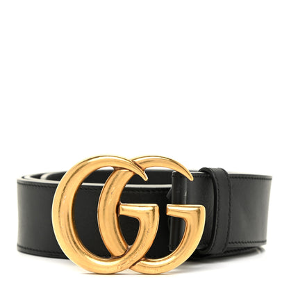 Gucci Calfskin Double G 40mm Belt 95 38 Black 1 of 10