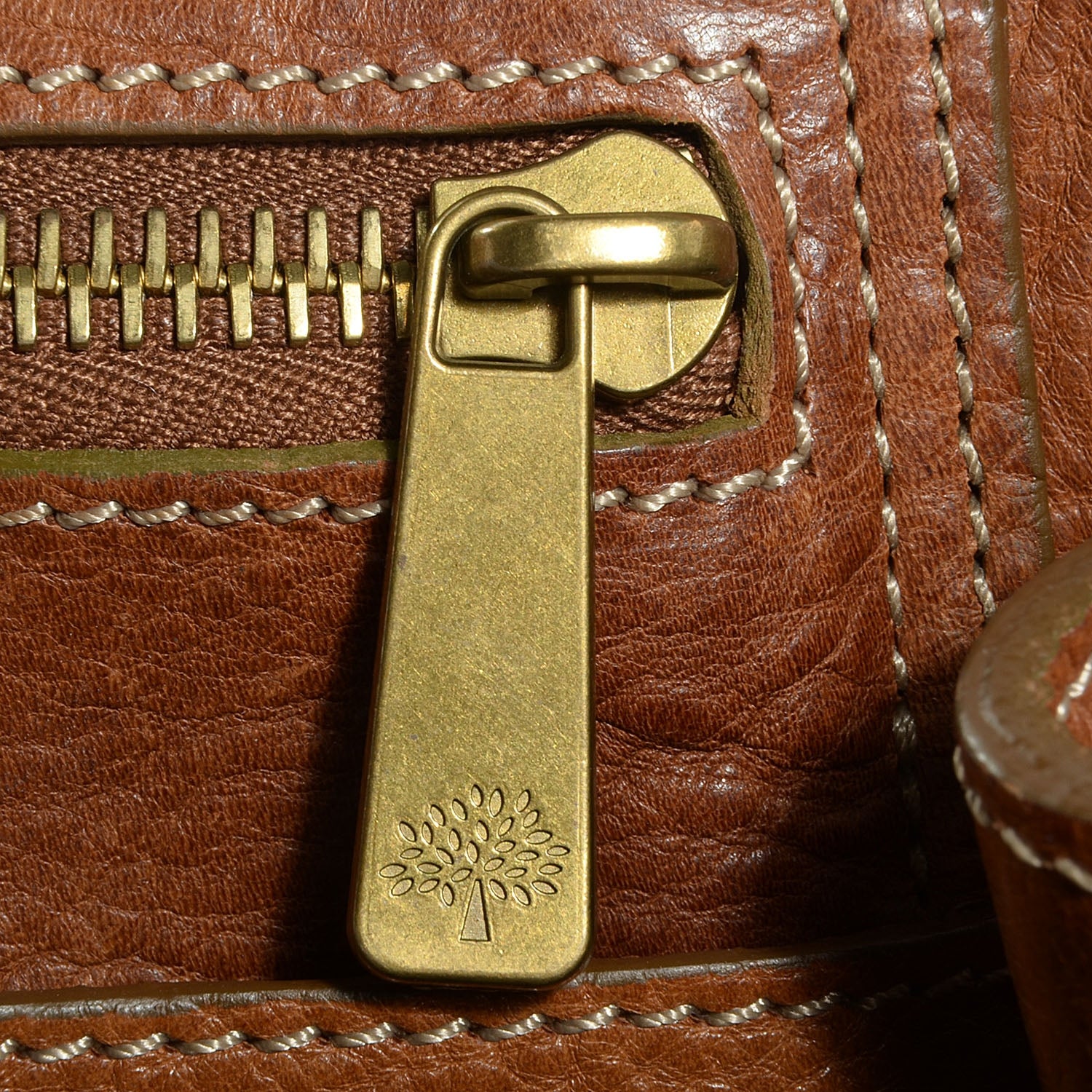 Mulberry Grained Calfskin Tooled Darwin Bayswater Oak 14 of 15