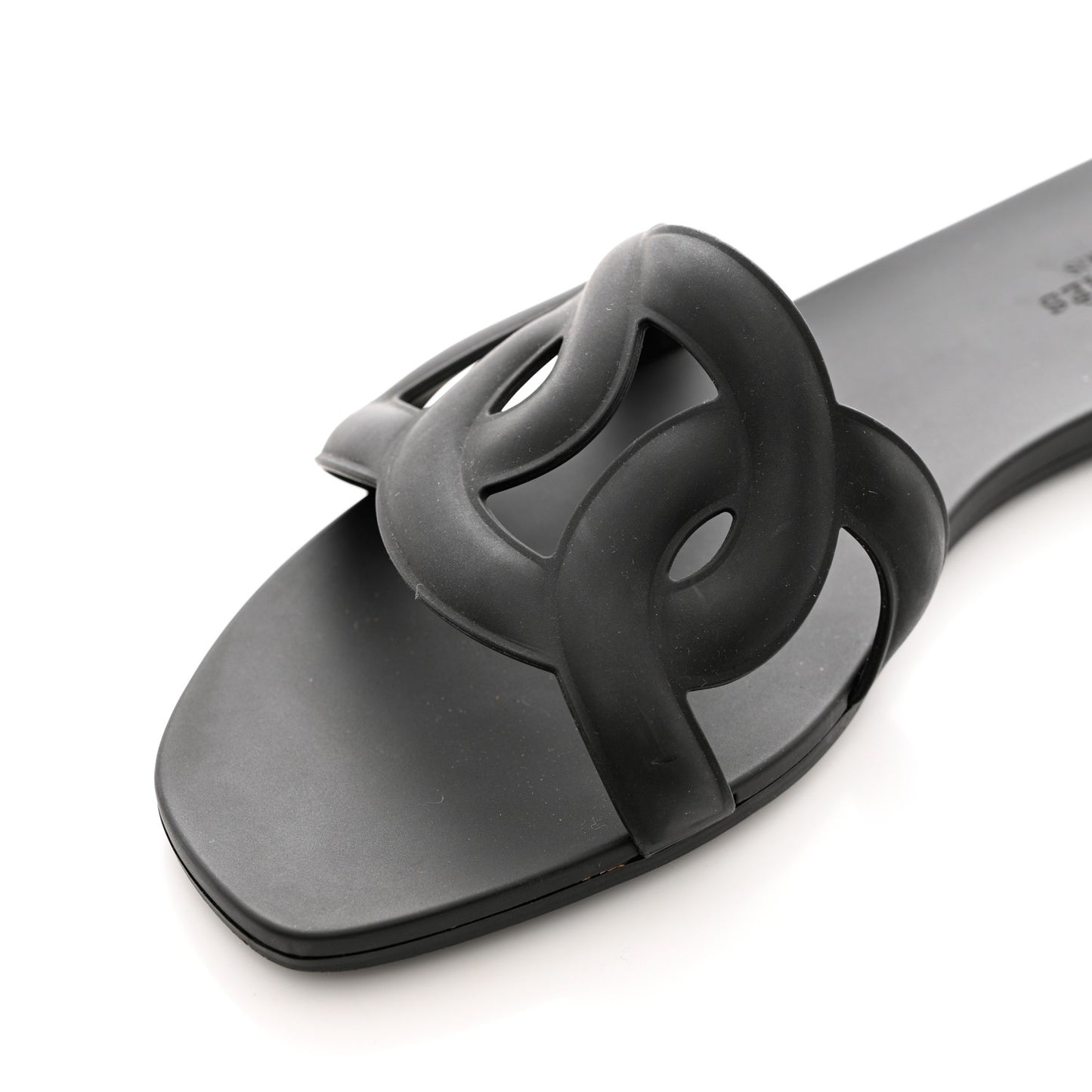 Rubber Aloha Sandals 39 Black