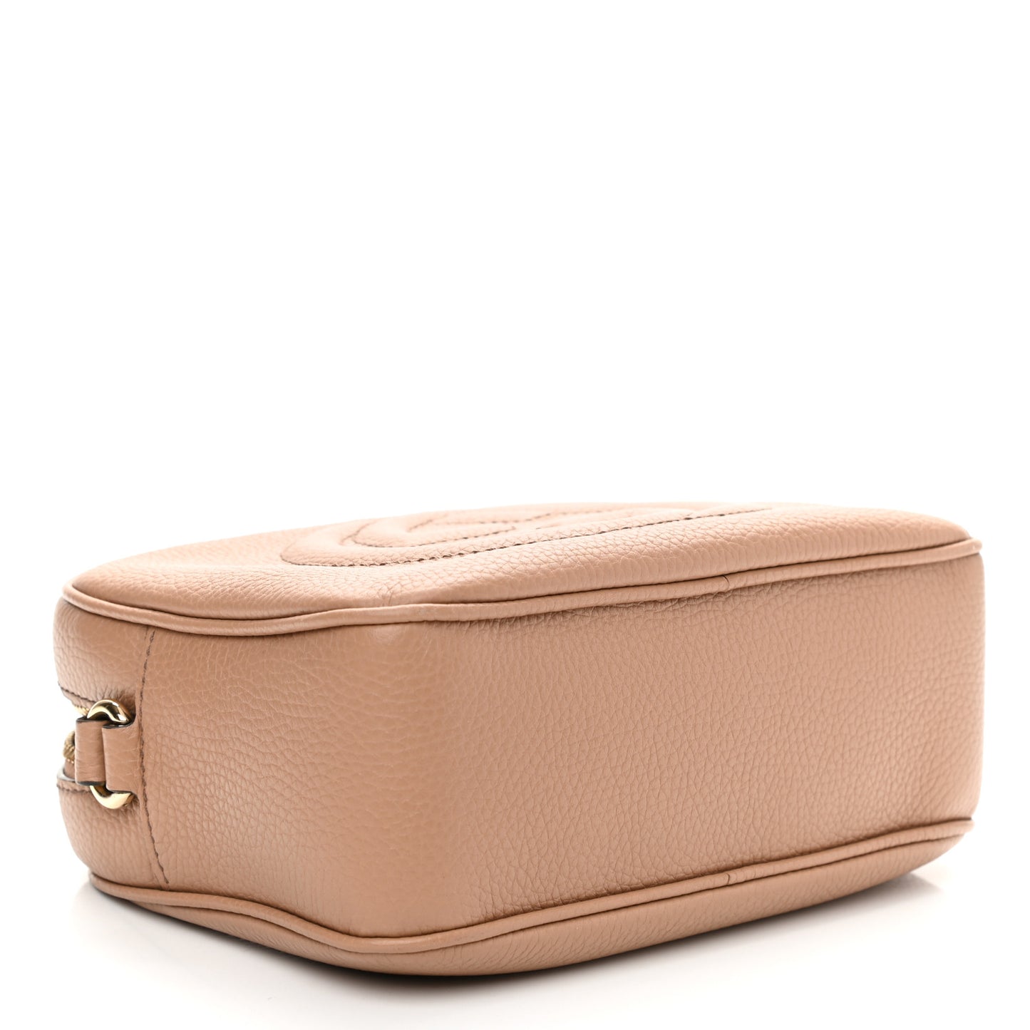 Pebbled Calfskin Small Soho Disco Bag Camelia