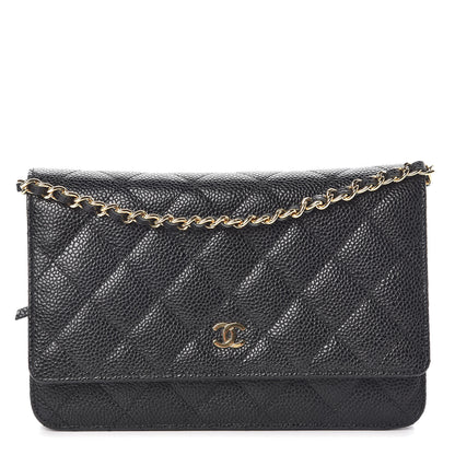 Chanel Caviar Quilted Wallet On Chain WOC Black 1 of 11