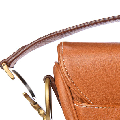 Christian Dior Calfskin Saddle Bag Tan 10 of 16