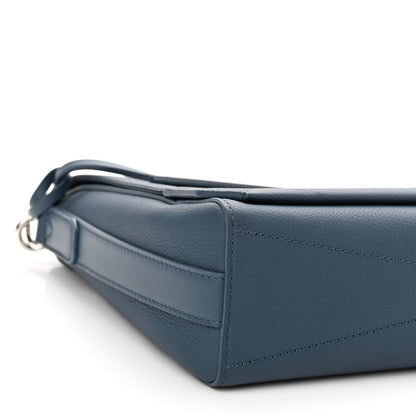 Louis Vuitton Calfskin Aerogram Takeoff Messenger Blue 9 of 10