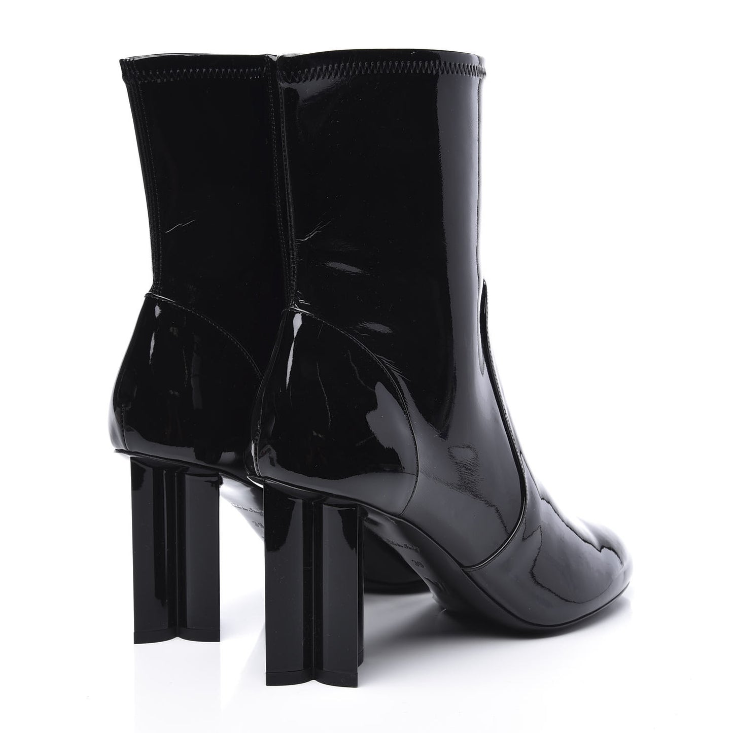 Patent Uniformes Silhouette Ankle Boots 39 Black