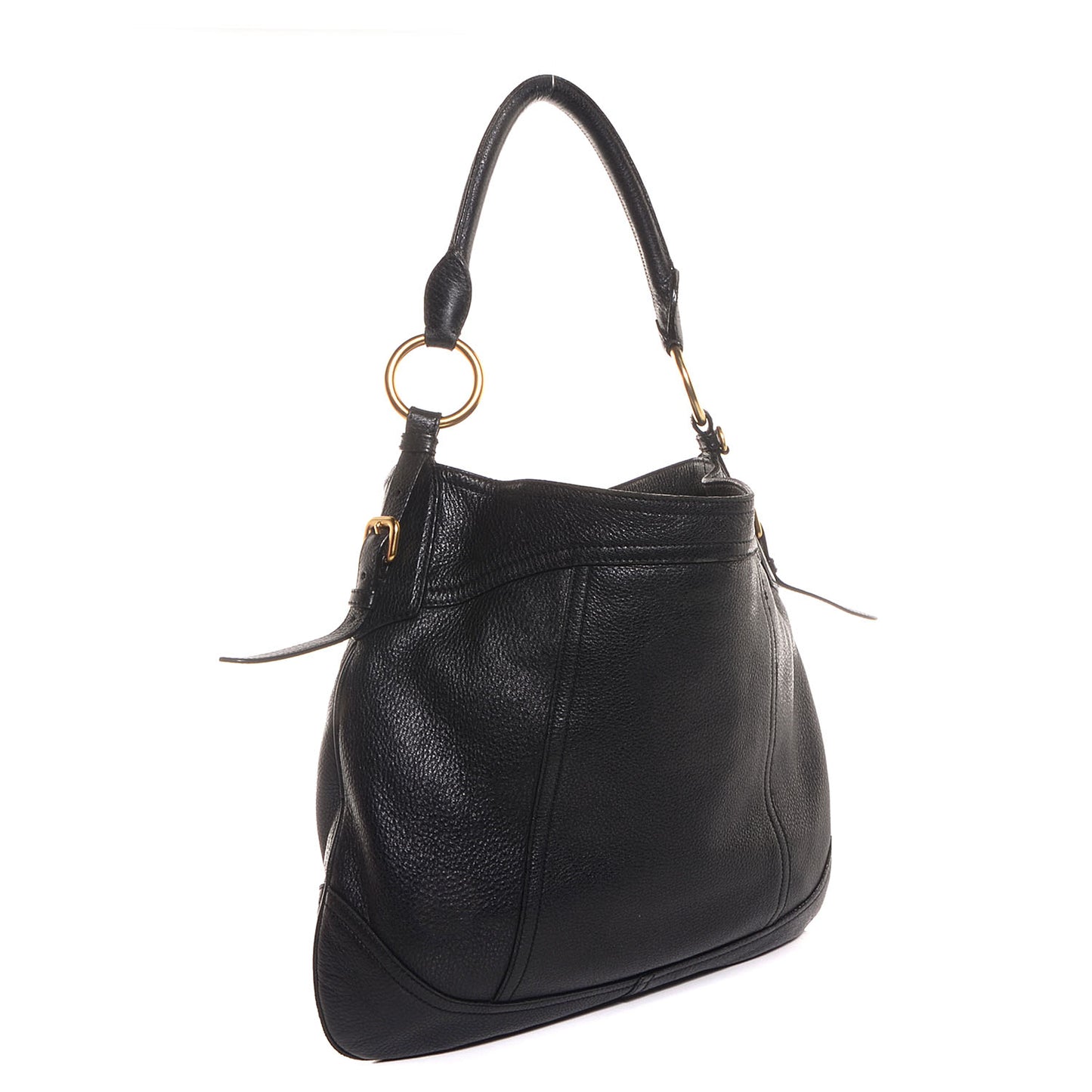 Vitello Daino Hobo Nero Black