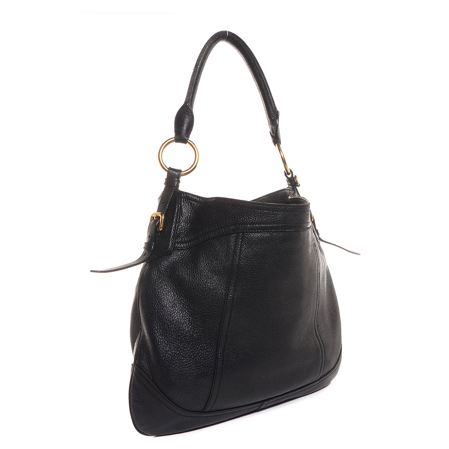 Prada Vitello Daino Hobo Nero Black 3 of 10