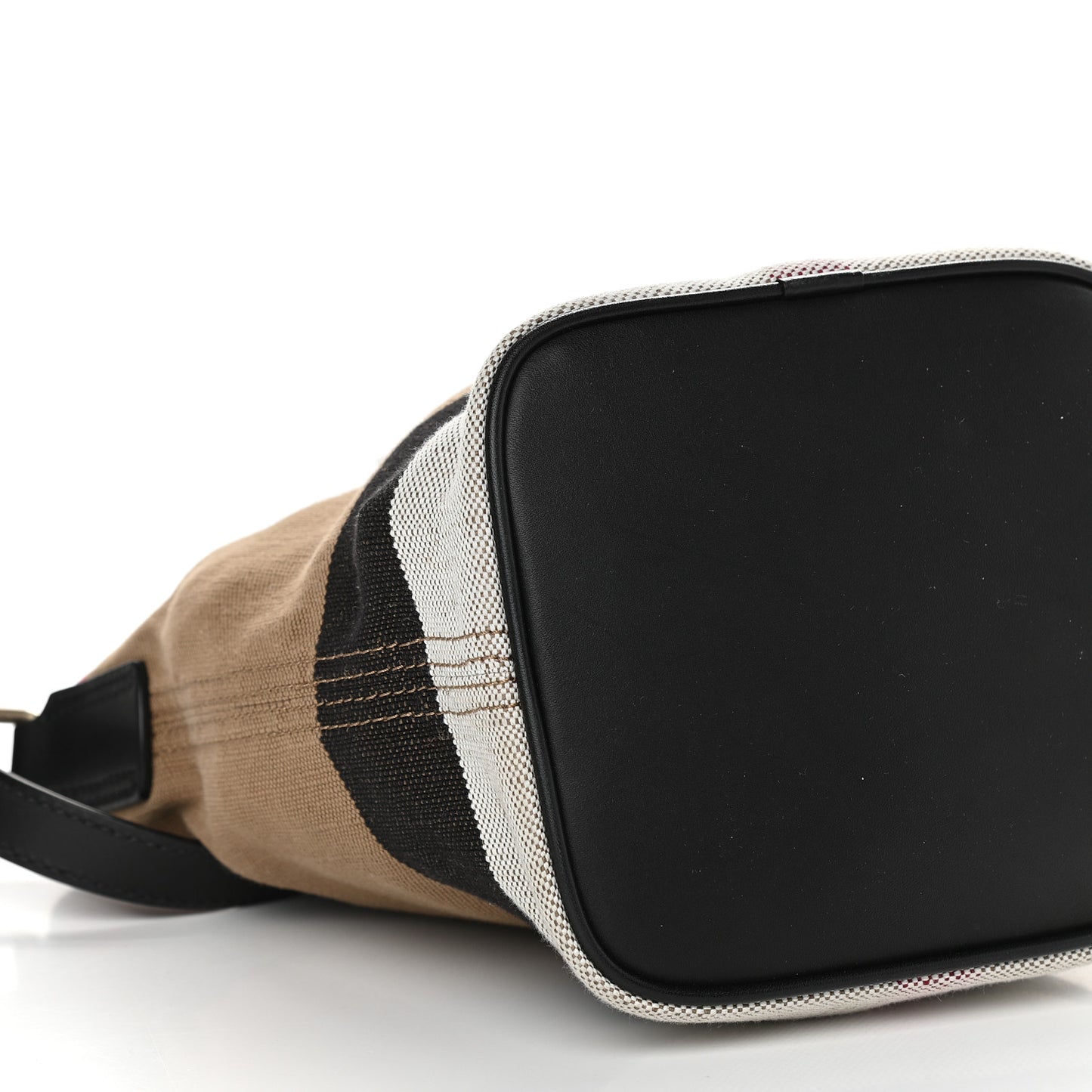 Canvas Mega Check Mini Ashby Tassel Crossbody Black
