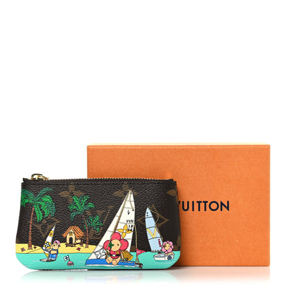 Louis Vuitton Monogram 2023 Christmas Animation Sailing Vivienne Key Pouch Dragonfruit Pink 7 of 7