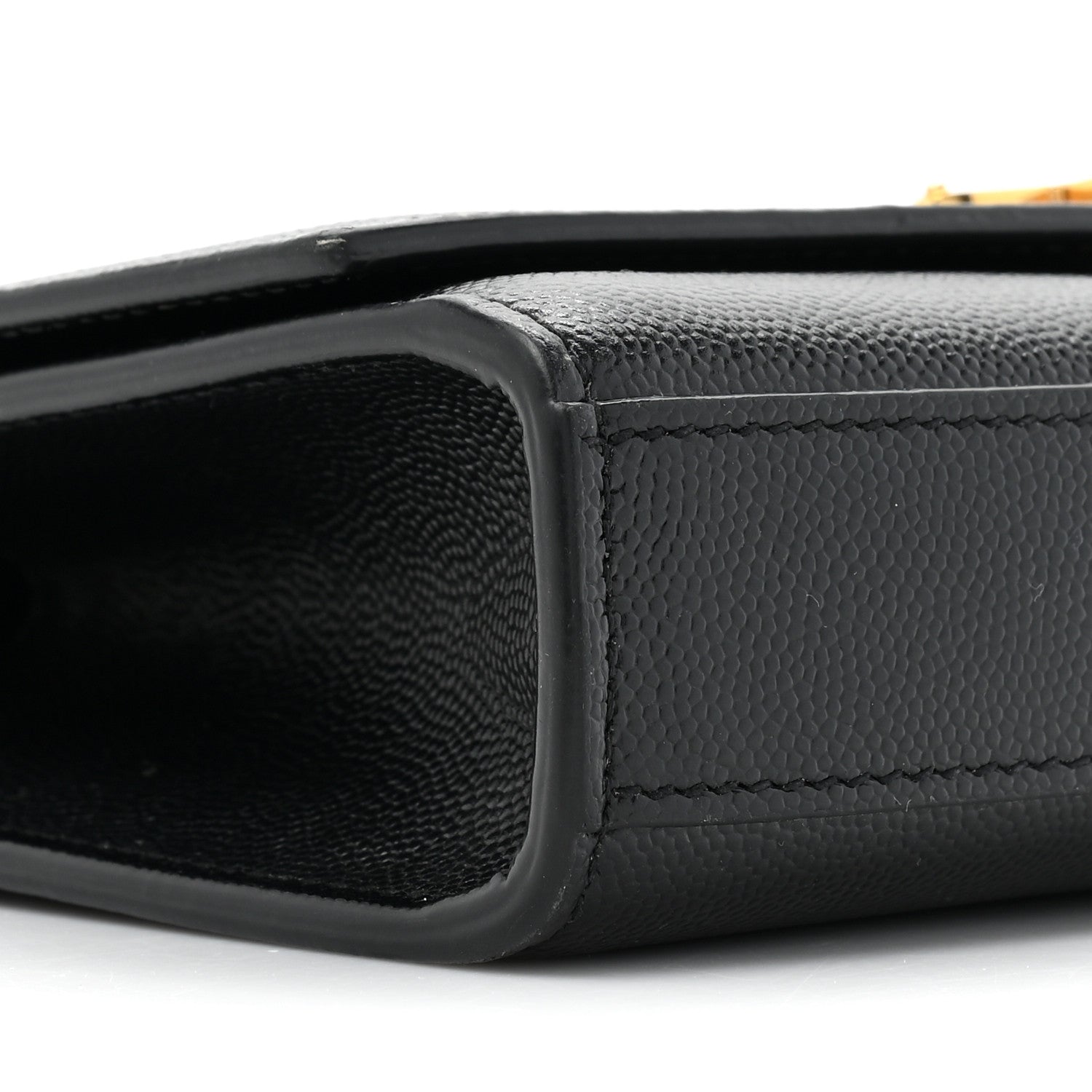 Saint Laurent Grain De Poudre Small Monogram Kate Satchel Black 9 of 11