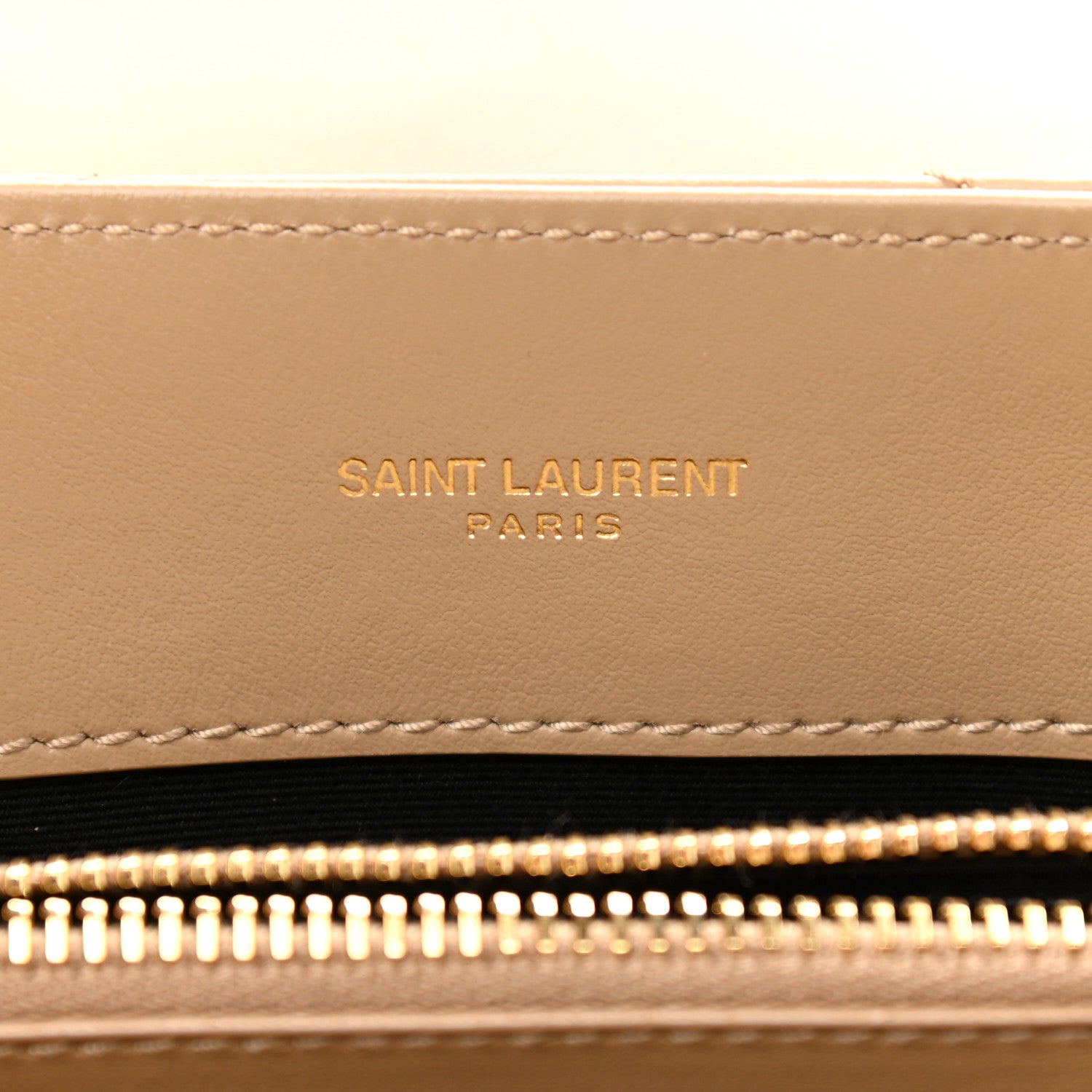 Saint Laurent Calfskin Y Quilted Monogram Small Loulou Chain Satchel Dark Beige 5 of 10