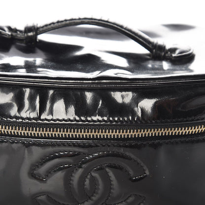 Chanel Patent Vanity Cosmetic Case Black 8 of 12
