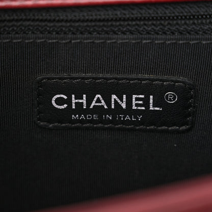 Chanel Calfskin Quilted Double Stitch Large Boy Flap Burgundy 6 of 10