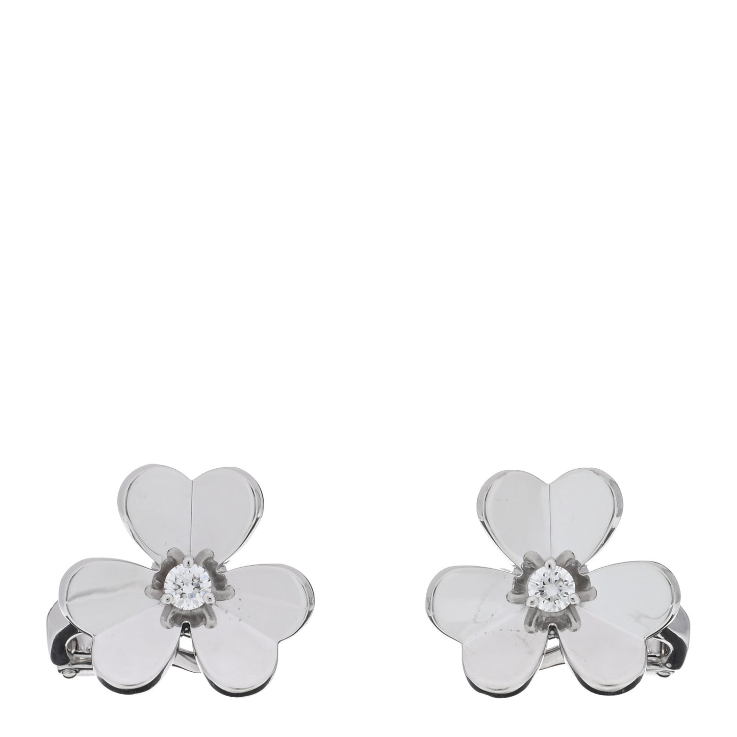 18K White Gold Diamond Small Frivole Earrings
