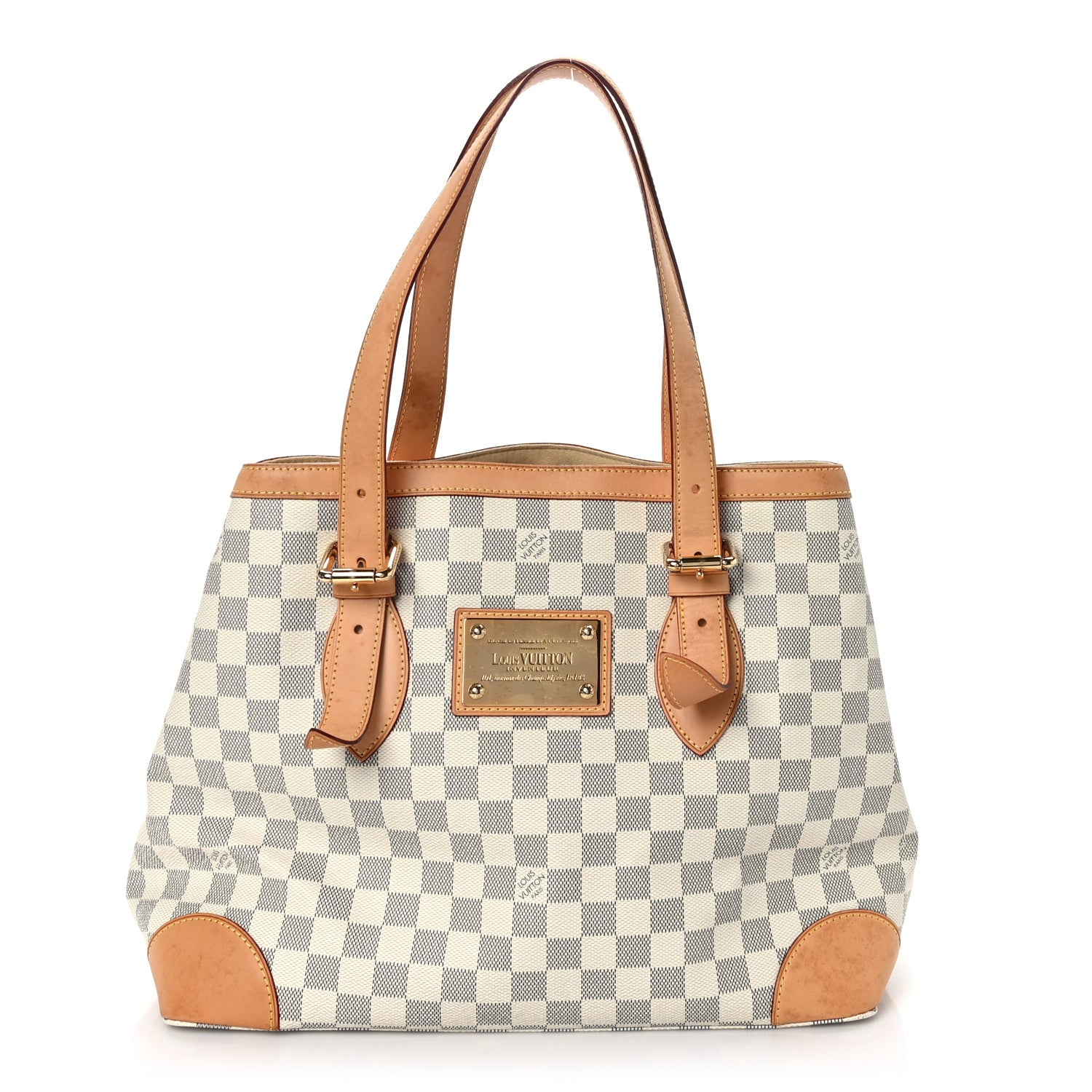 Louis Vuitton Damier Azur Hampstead MM 1 of 8