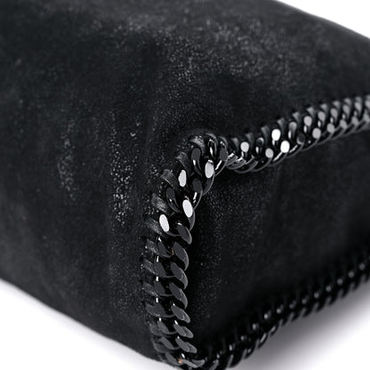 Stella McCartney Shaggy Deer Mini Falabella Fold Over Tote Black 10 of 11