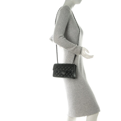 Chanel Calfskin Quilted Mini Rectangular Flap So Black 2 of 8