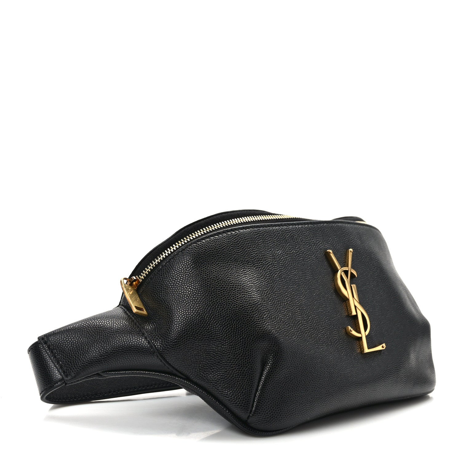 Saint Laurent Grain De Poudre Monogram Belt Bag Black 4 of 12