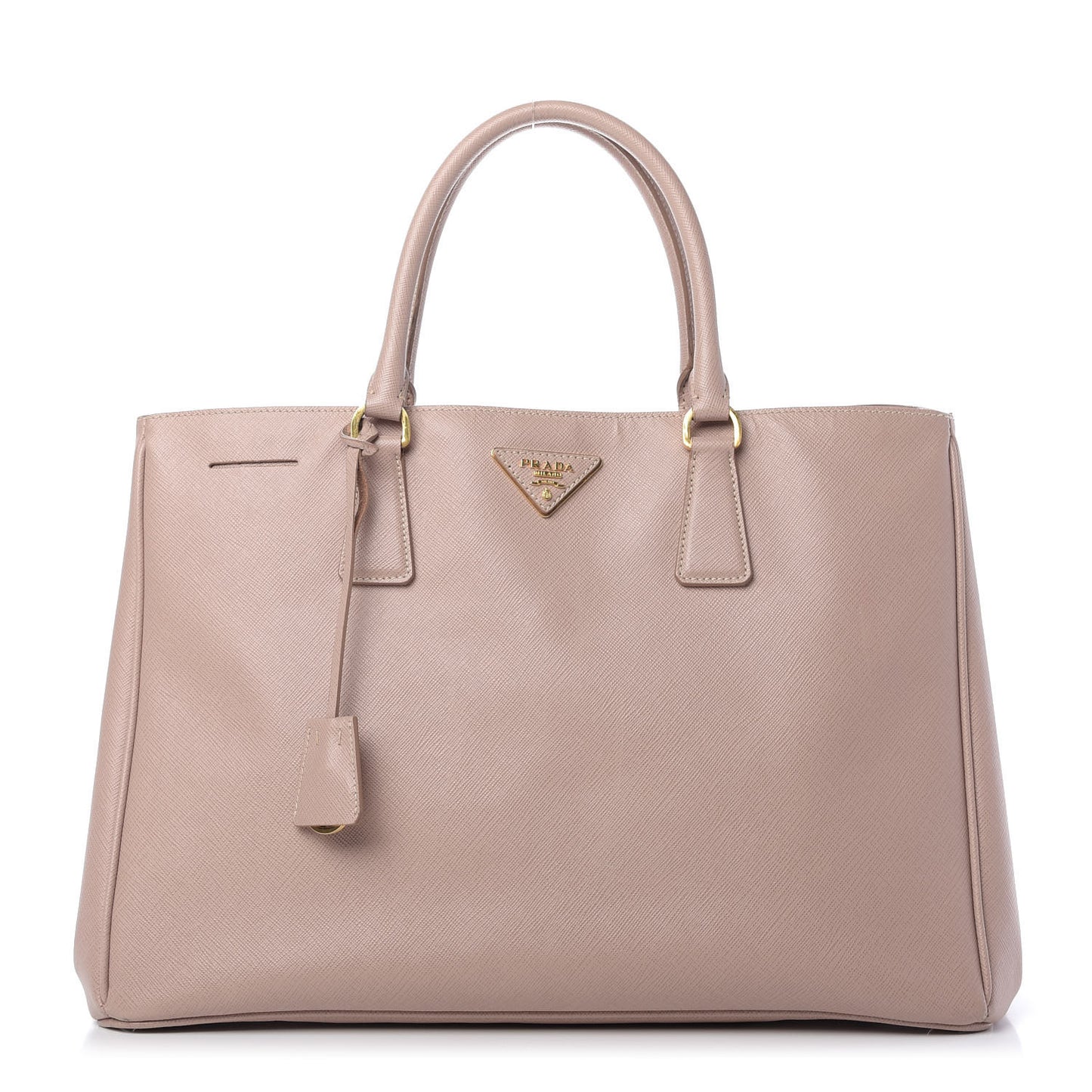 Saffiano Lux Medium Tote Cammeo