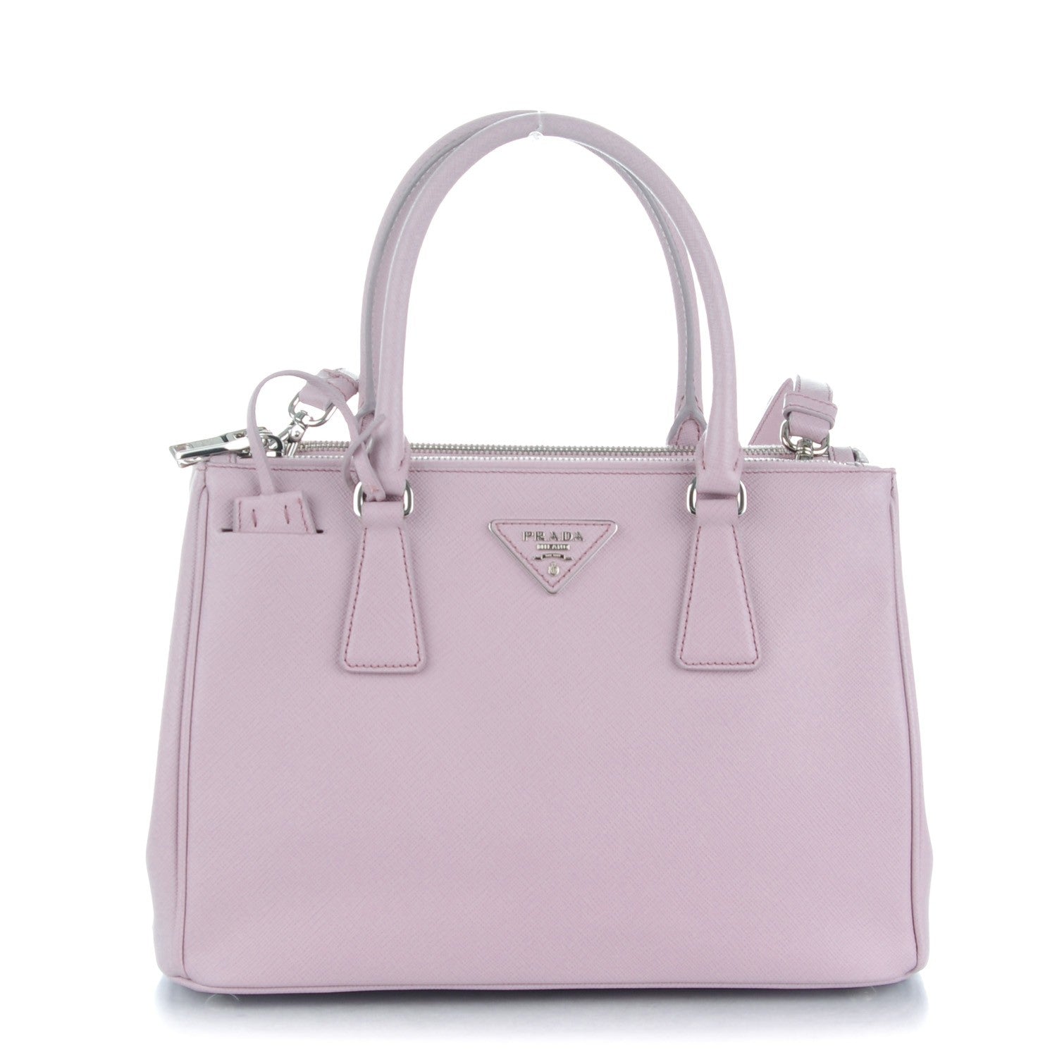 Prada Saffiano Small Galleria Double Zip Tote Mughetto 1 of 9