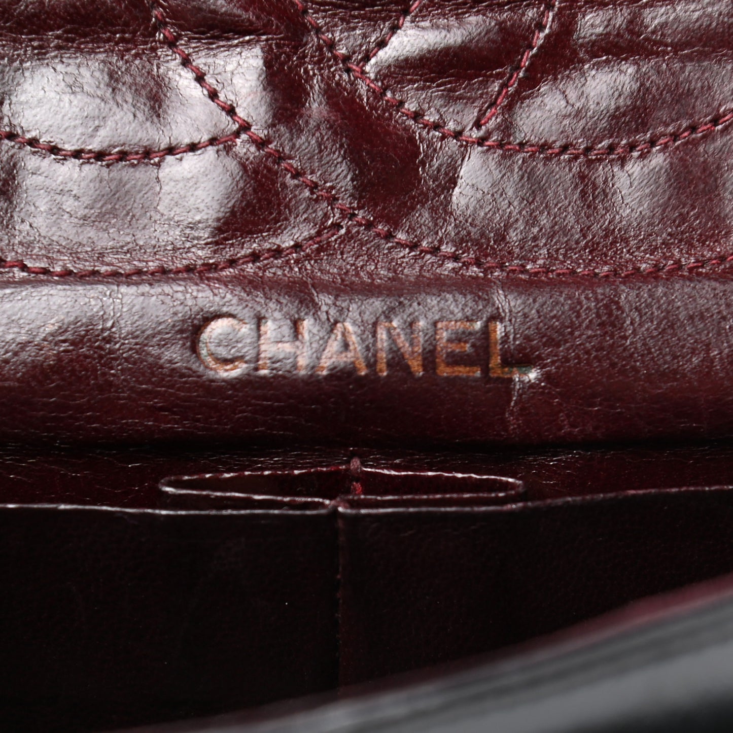 Aged Calfskin Quilted 2.55 Reissue 225 Flap Black