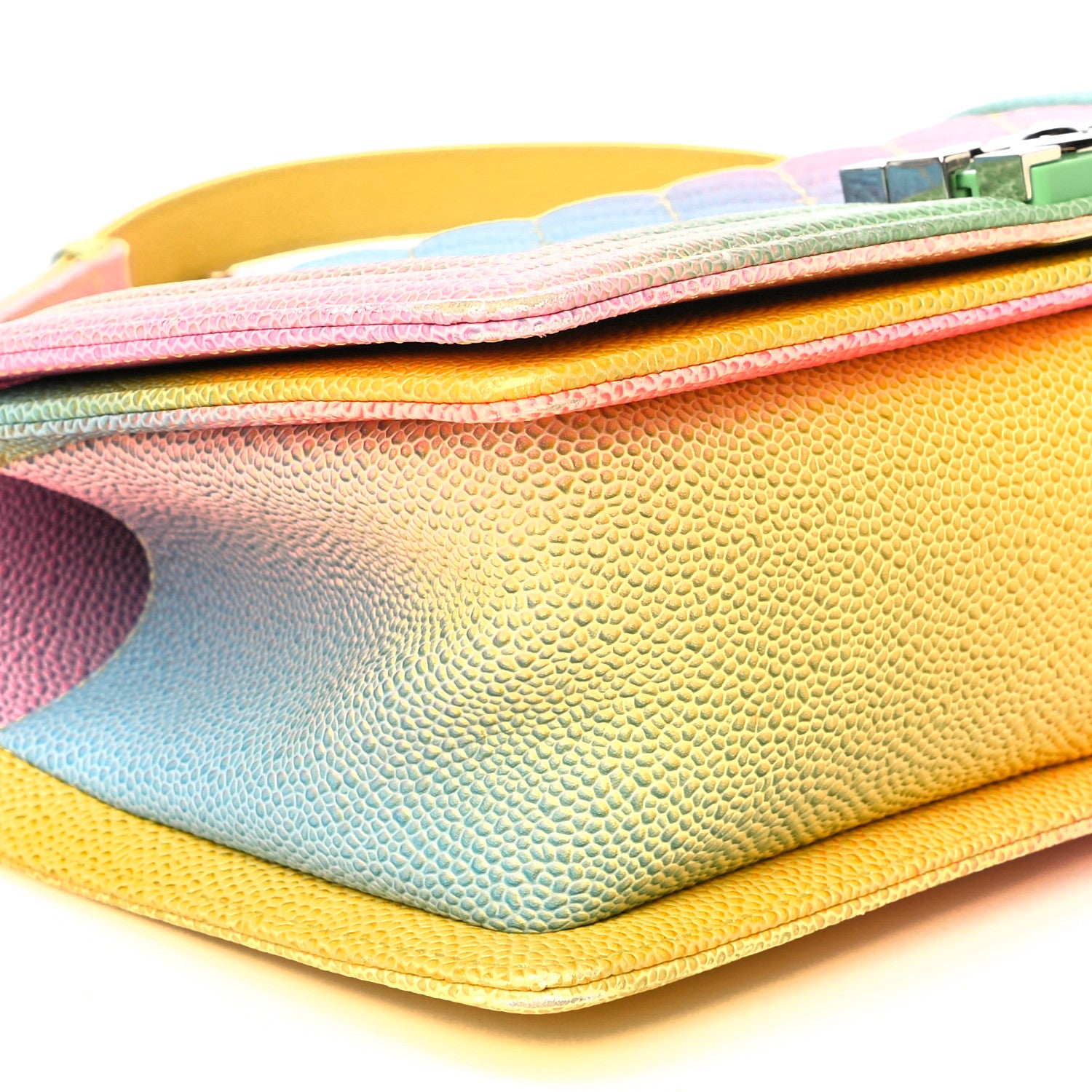Chanel Caviar Quilted Medium Cuba Rainbow Boy Flap Multicolor 9 of 20