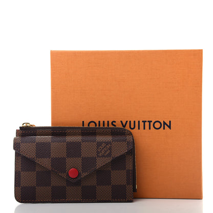 Louis Vuitton Damier Ebene Recto Verso Card Holder Red 8 of 8