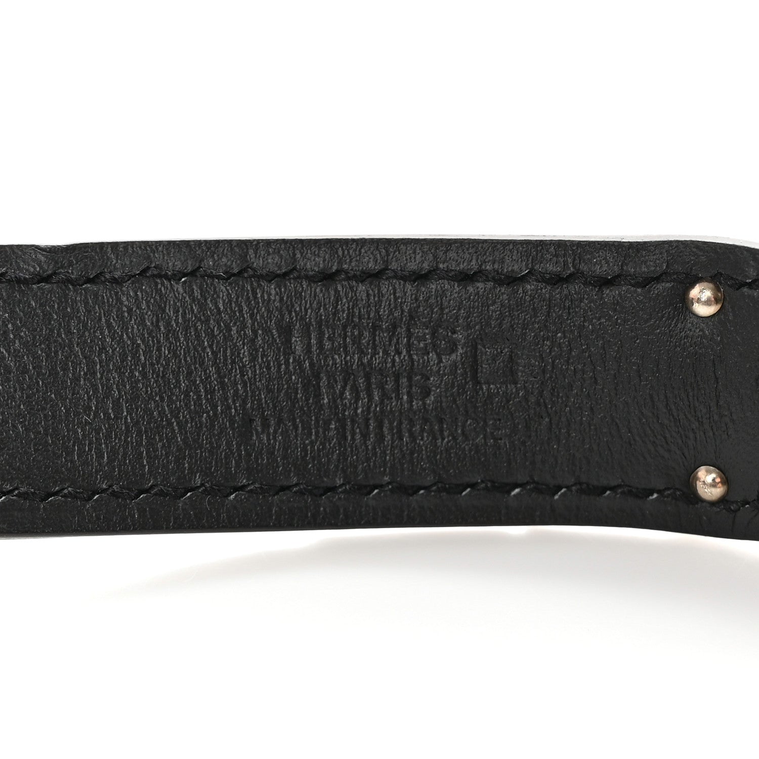 Hermes Matte Alligator Kelly Belt Black 3 of 5