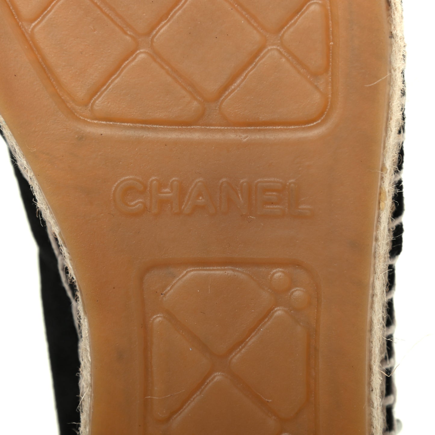 Suede Pearl CC Espadrilles 37 Black