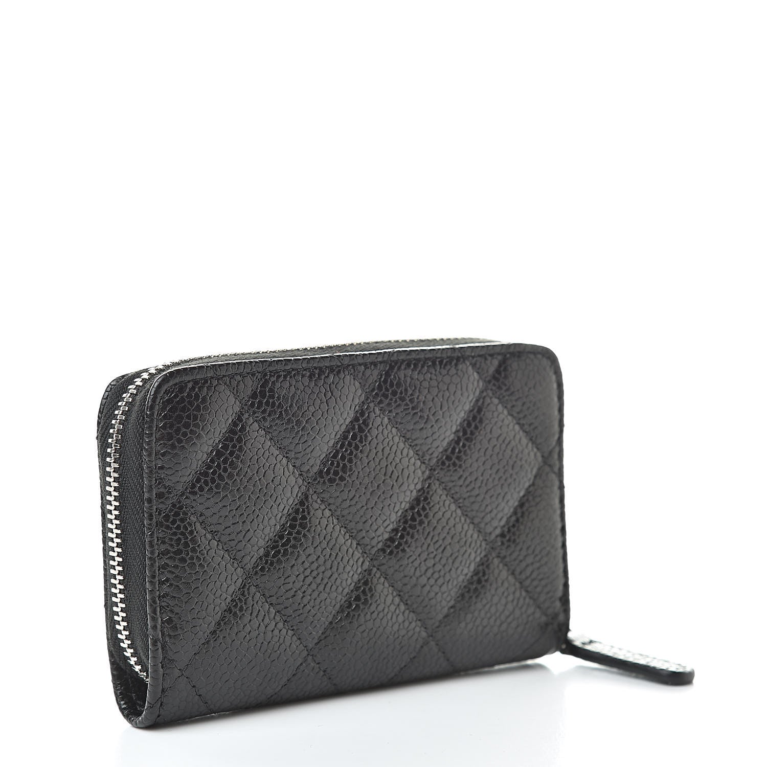 Chanel Caviar Quilted Incognito Zip Coin Purse Black 3 of 8