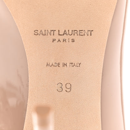 Saint Laurent Patent Calfskin Zoe 105 Pump 39 Nude 6 of 11