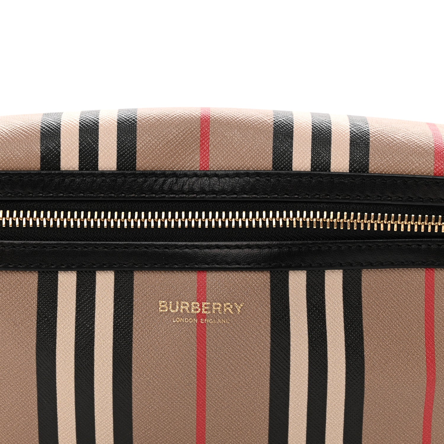 Burberry E-Canvas Icon Stripe Sonny Bum Bag Archive Beige 6 of 9
