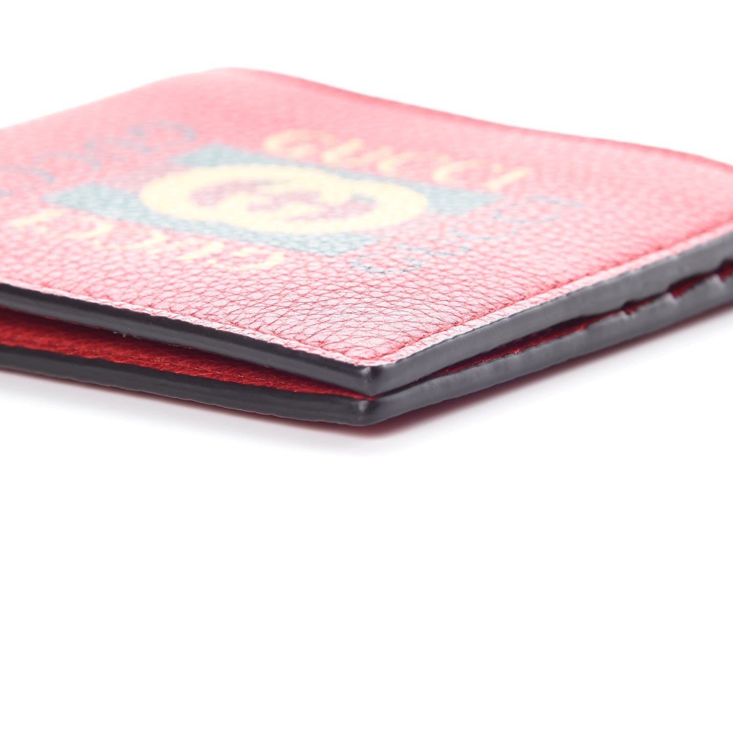 Gucci Calfskin Logo Bi-Fold Wallet Red 6 of 10