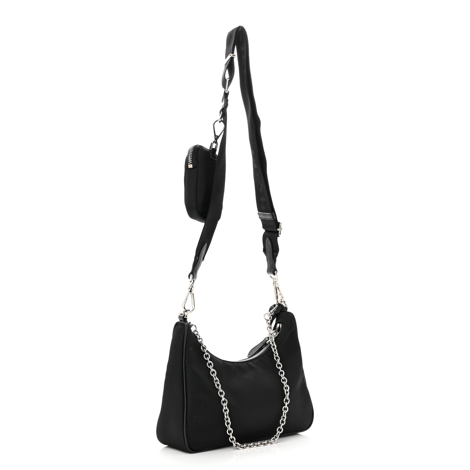Prada Nylon Re-Edition 2005 Shoulder Bag Black 3 of 12