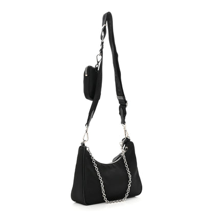 Prada Nylon Re-Edition 2005 Shoulder Bag Black 3 of 12
