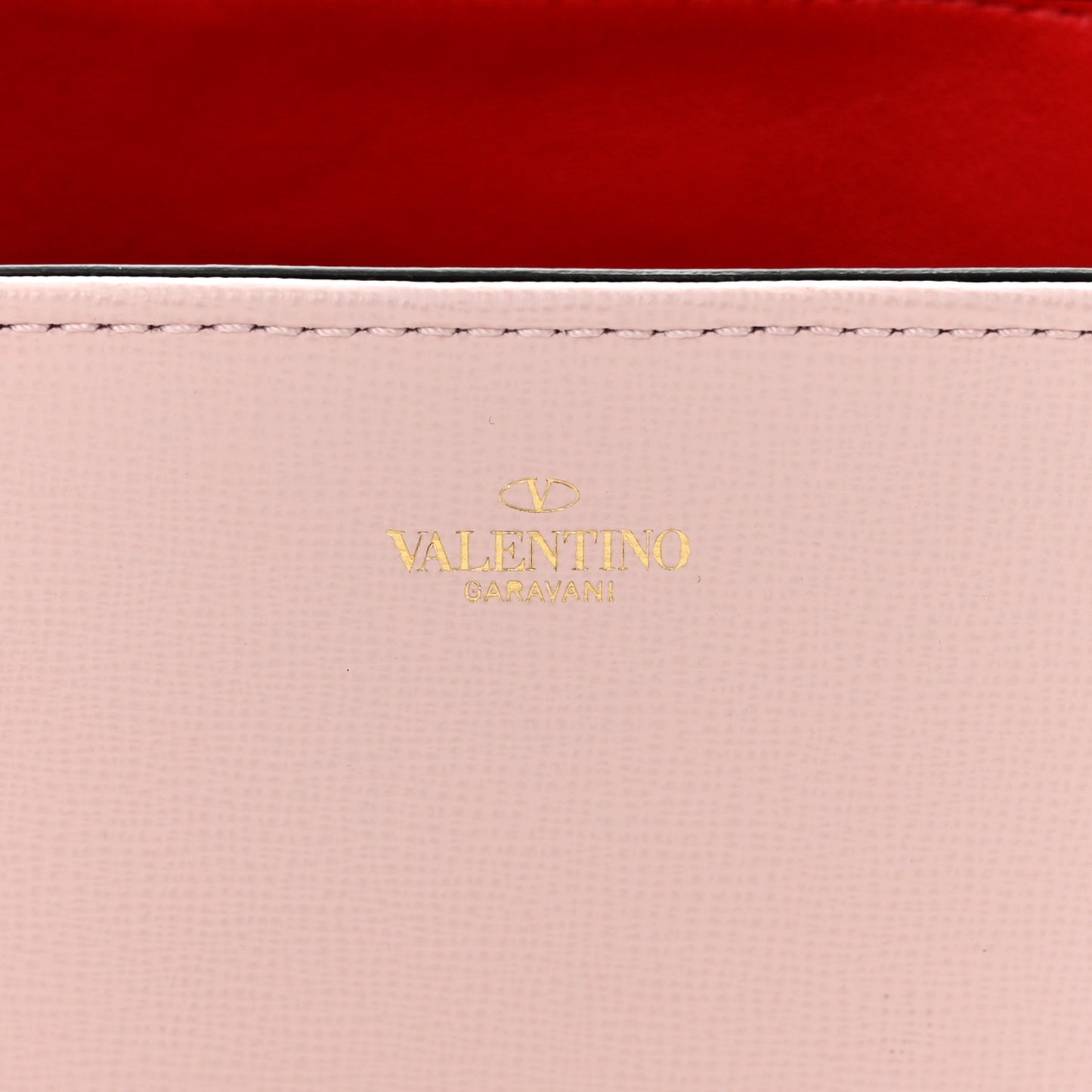 Textured Calfskin Stud Sign Shoulder Bag Rose Quartz