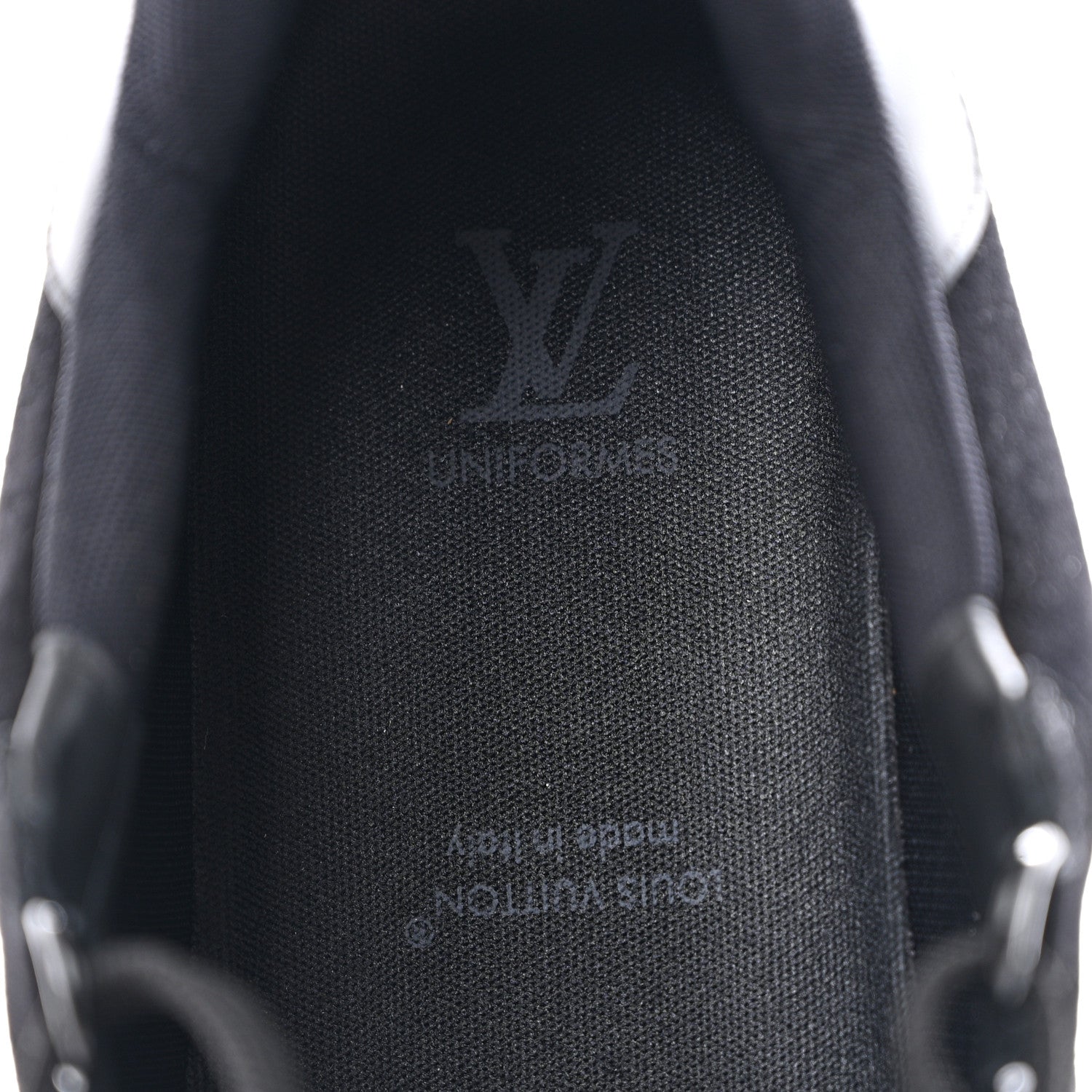 Louis Vuitton Suede Mens LV Trainer Sneakers 9 Black 8 of 10
