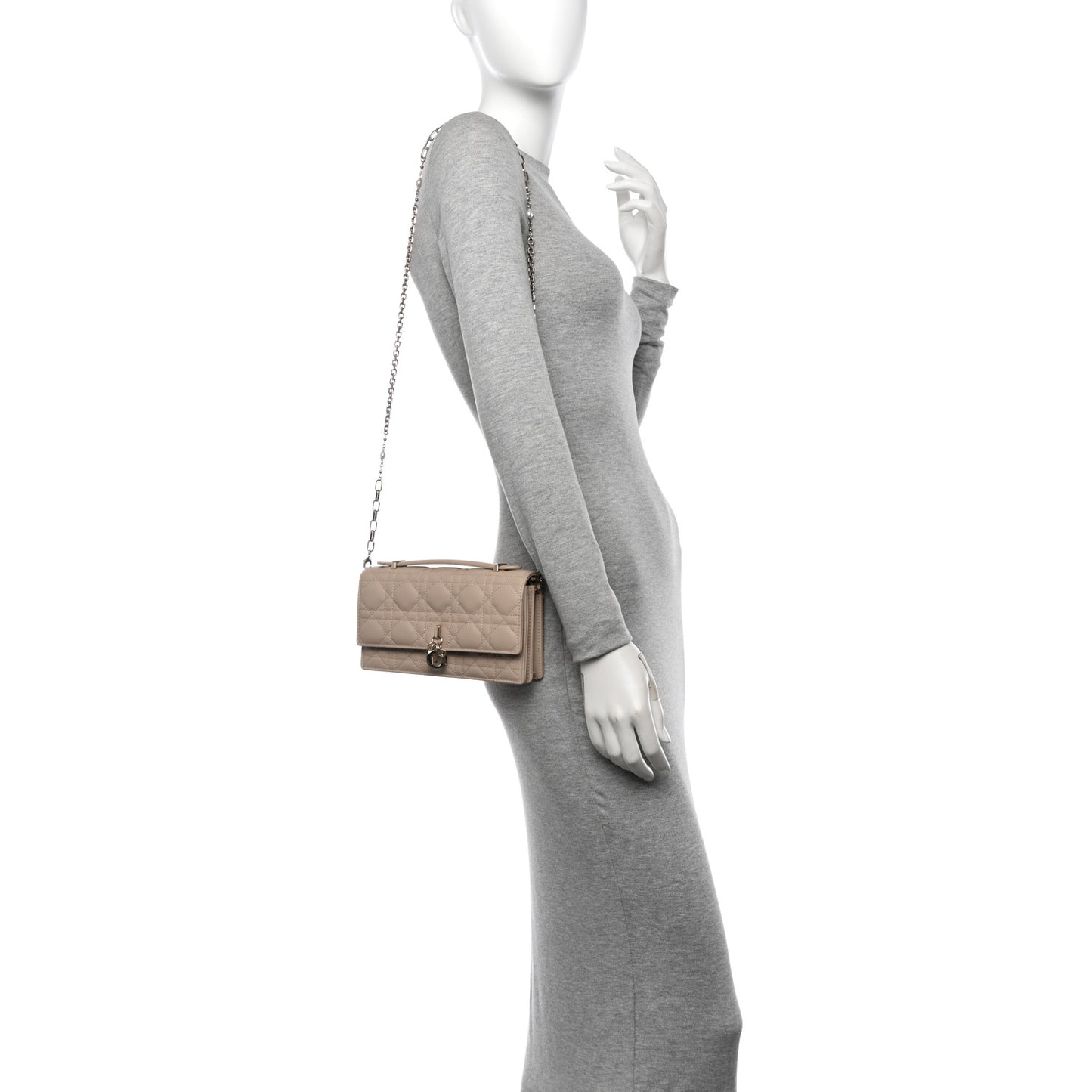 Lambskin Cannage Mini My Dior Bag Sand