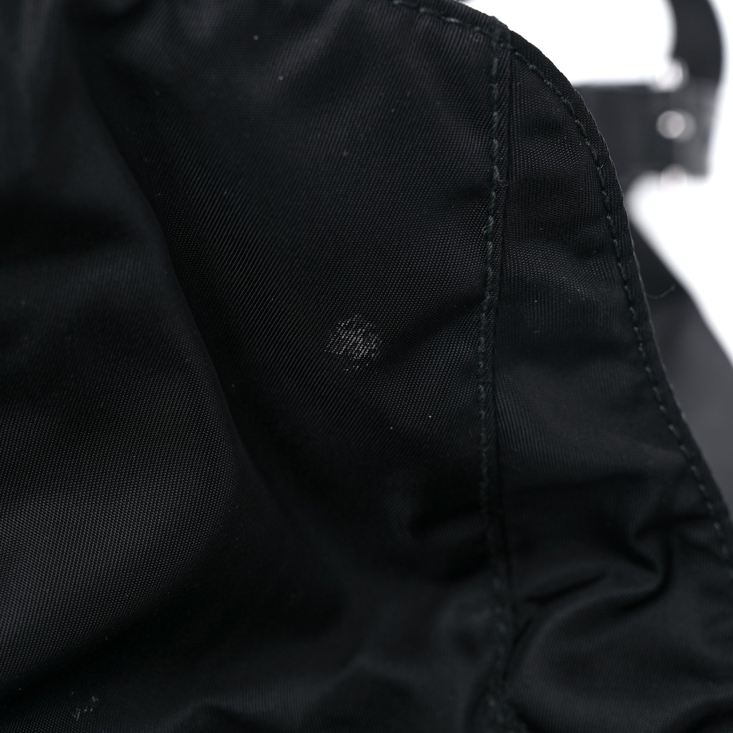 Tessuto Nylon Saffiano Medium Backpack Black