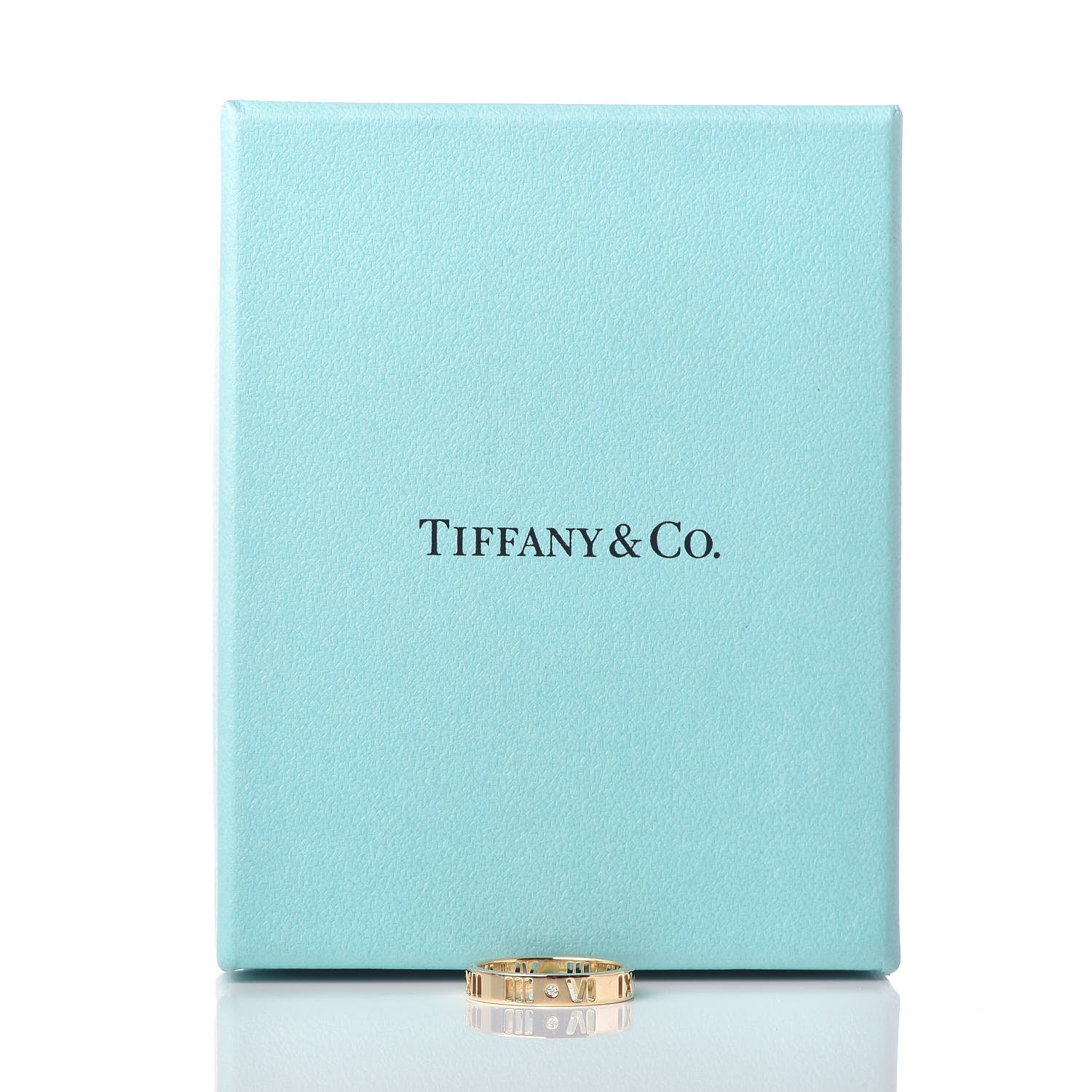 Tiffany 18K Yellow Gold Diamond Atlas Pierced Ring 50 5.25 5 of 5